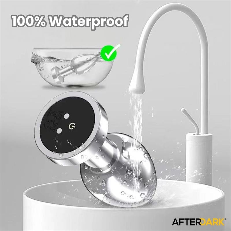 Dimpor Plug Anal chromé vibrant USB magnetique taille L