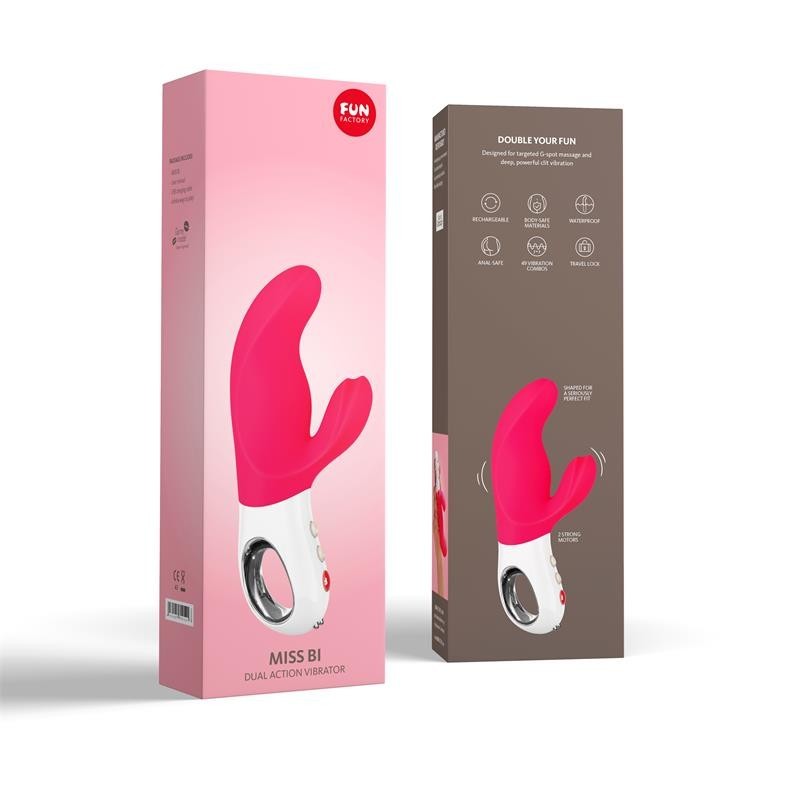 vibromasseur pour le Puto G Miss Bi Rose et Blanc