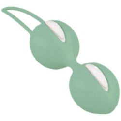 Duo de boules de Kegel Smartballs Blanc/Pistache