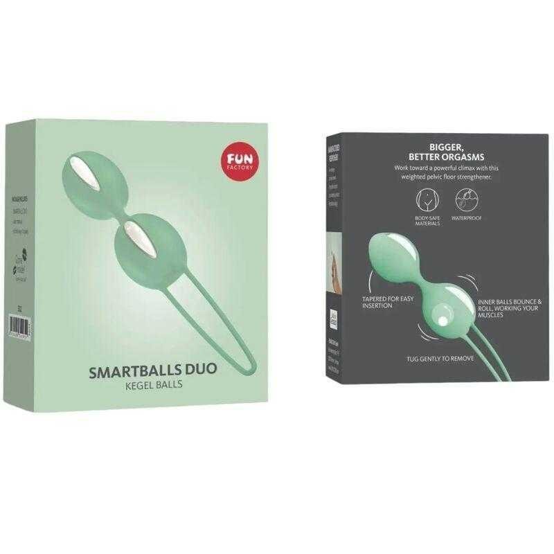 Duo de boules de Kegel Smartballs Blanc/Pistache
