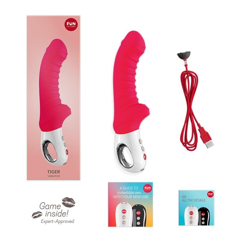 vibromasseur Tiger India rouge