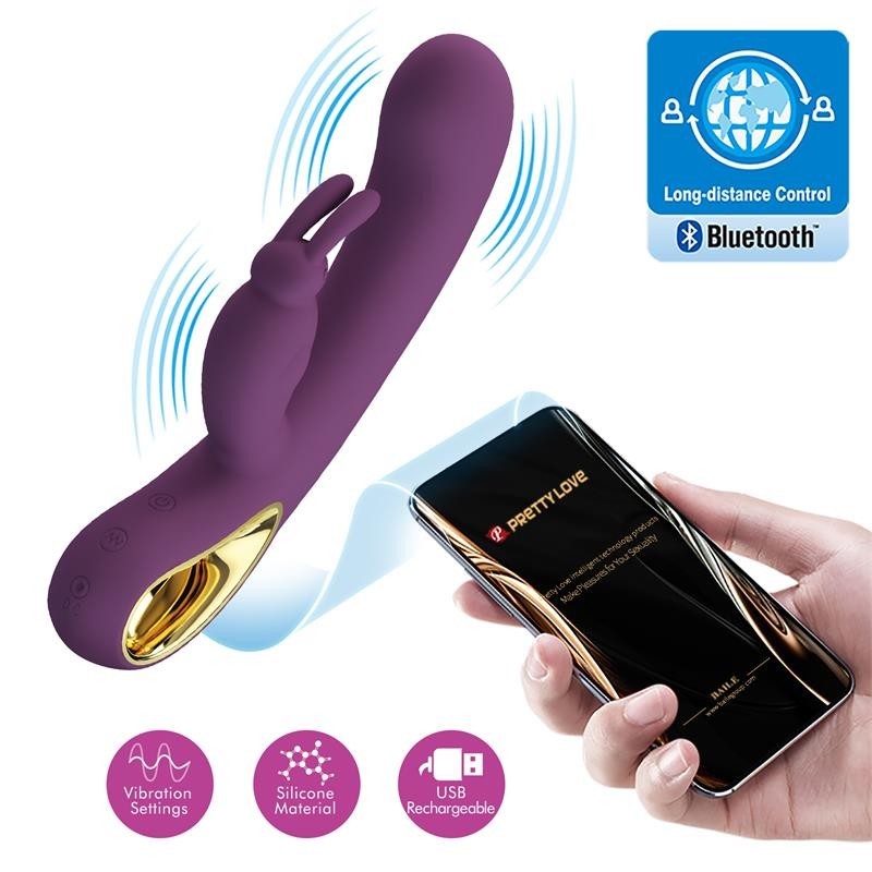 Liam Vibromasseur point G silicone avec APP violet
