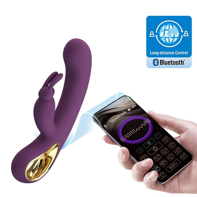 Liam Vibromasseur point G silicone avec APP violet