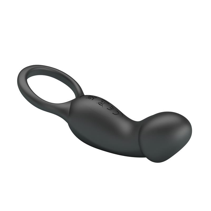 Trae Anneau Vibromasseur silicone USB Noir