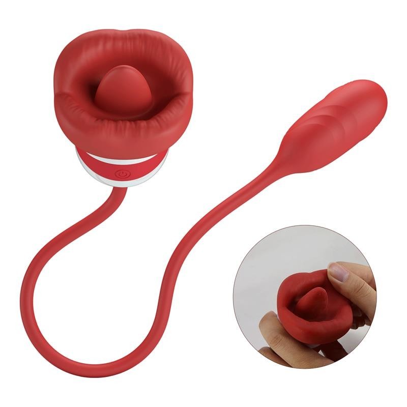 Aliyah Stimulateur Double bouche et oeuf silicone