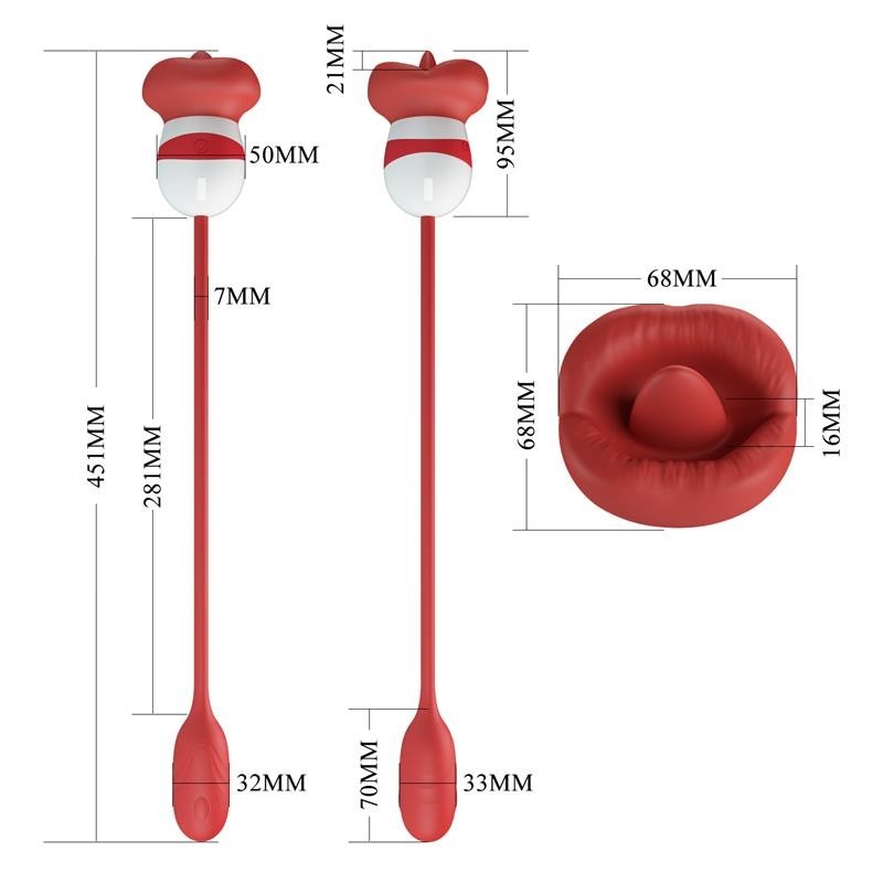 Aliyah Stimulateur Double bouche et oeuf silicone
