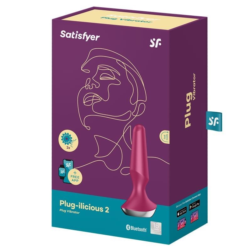 Plug-ilicious 2 Plug Anal vibrant avec Satisfyer Connect App Berry