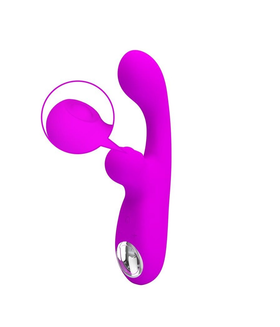 Skylar vibromasseur Double Stimulation et tapotements fuchsia