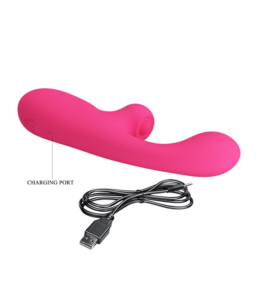 Skylar Vibromasseur Double Stimulation et tapotements Rose