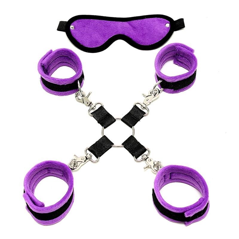 Ensemble de jeu de bondage Rimba couleur violet
