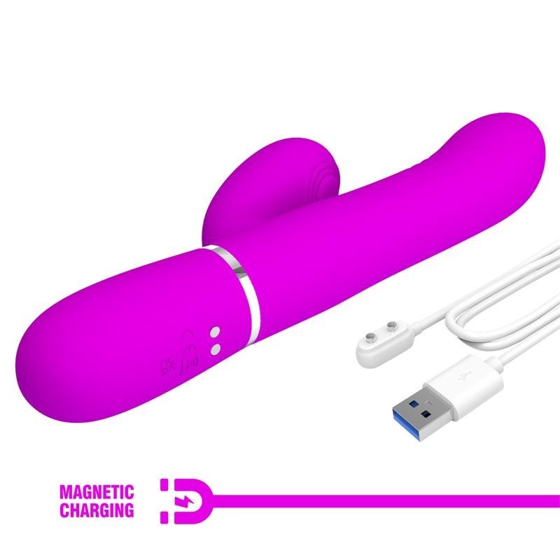 Mariana Vibromasseur 4en1 silicone fuchsia