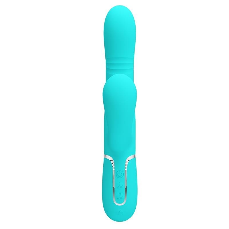 Mariana Vibromasseur 4 en 1 silicone turquoise