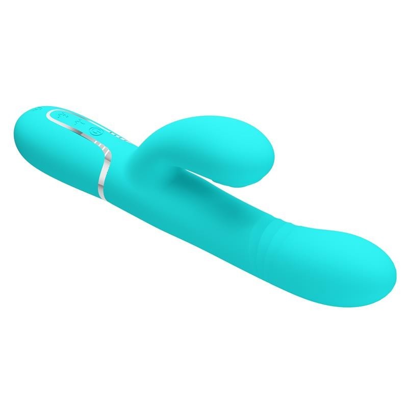 Mariana Vibromasseur 4 en 1 silicone turquoise