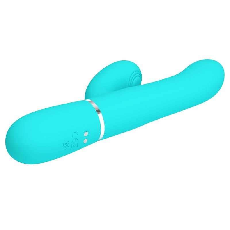 Mariana Vibromasseur 4 en 1 silicone turquoise