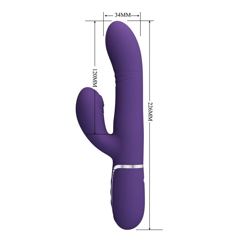 Mariana Vibromasseur 4 en 1 silicone violet