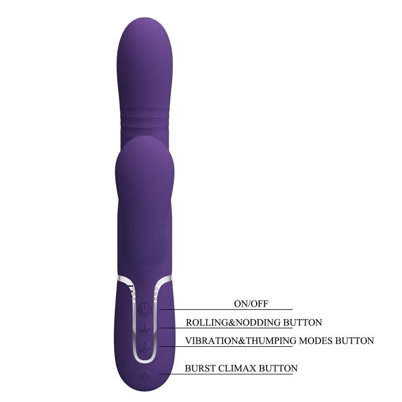 Mariana Vibromasseur 4 en 1 silicone violet