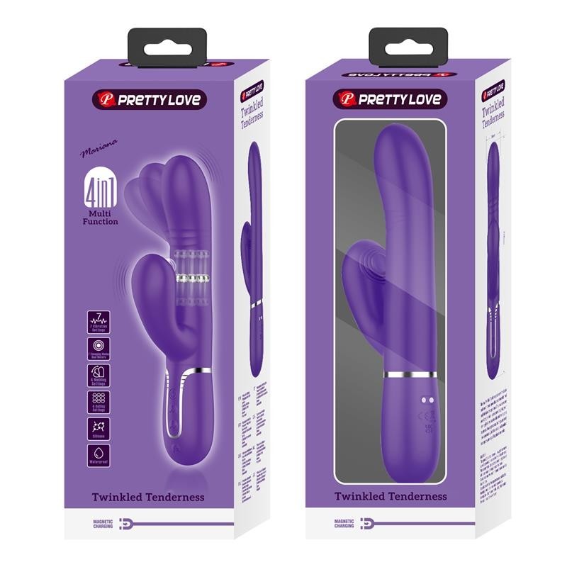 Mariana Vibromasseur 4 en 1 silicone violet