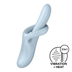 Heat Flex 4 vibromasseur avec Rotateur et chaud bleu