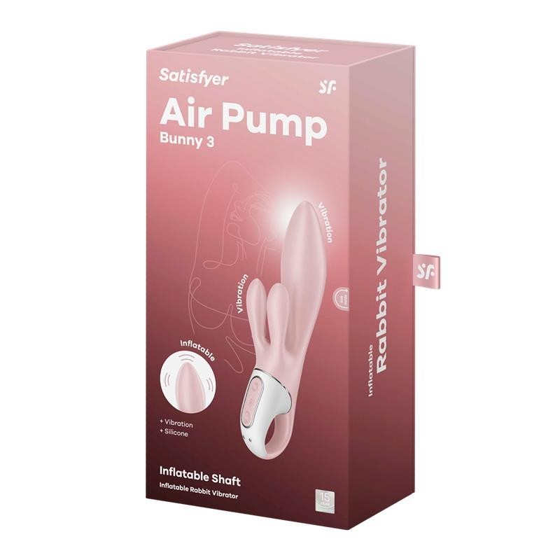 Pompe à Air Bunnet 3 Vibromasseur Gonflable 3 Moteurs Rose
