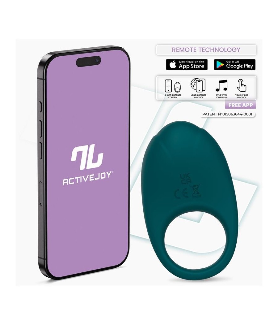 Ringo Anneau Vibromasseur avec APP Unibody Vert