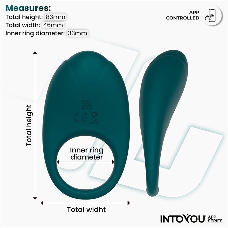 Ringo Anneau Vibromasseur avec APP Unibody Vert