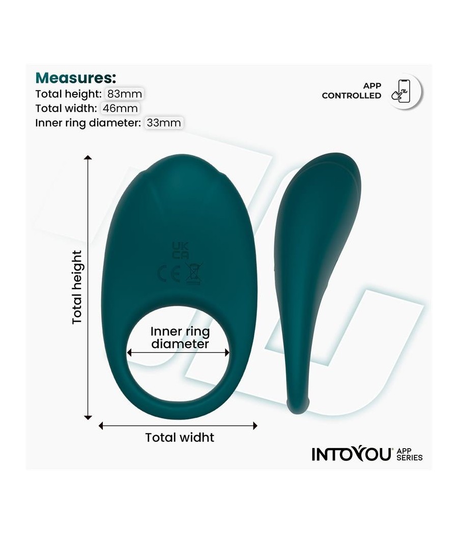 Ringo Anneau Vibromasseur avec APP Unibody Vert