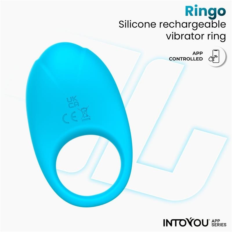 Ringo Anneau Vibromasseur avec APP Unibody Bleu