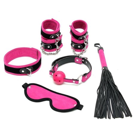 Rimba Bondage play ensemble Bondage 6 Pièces Couleur Rose