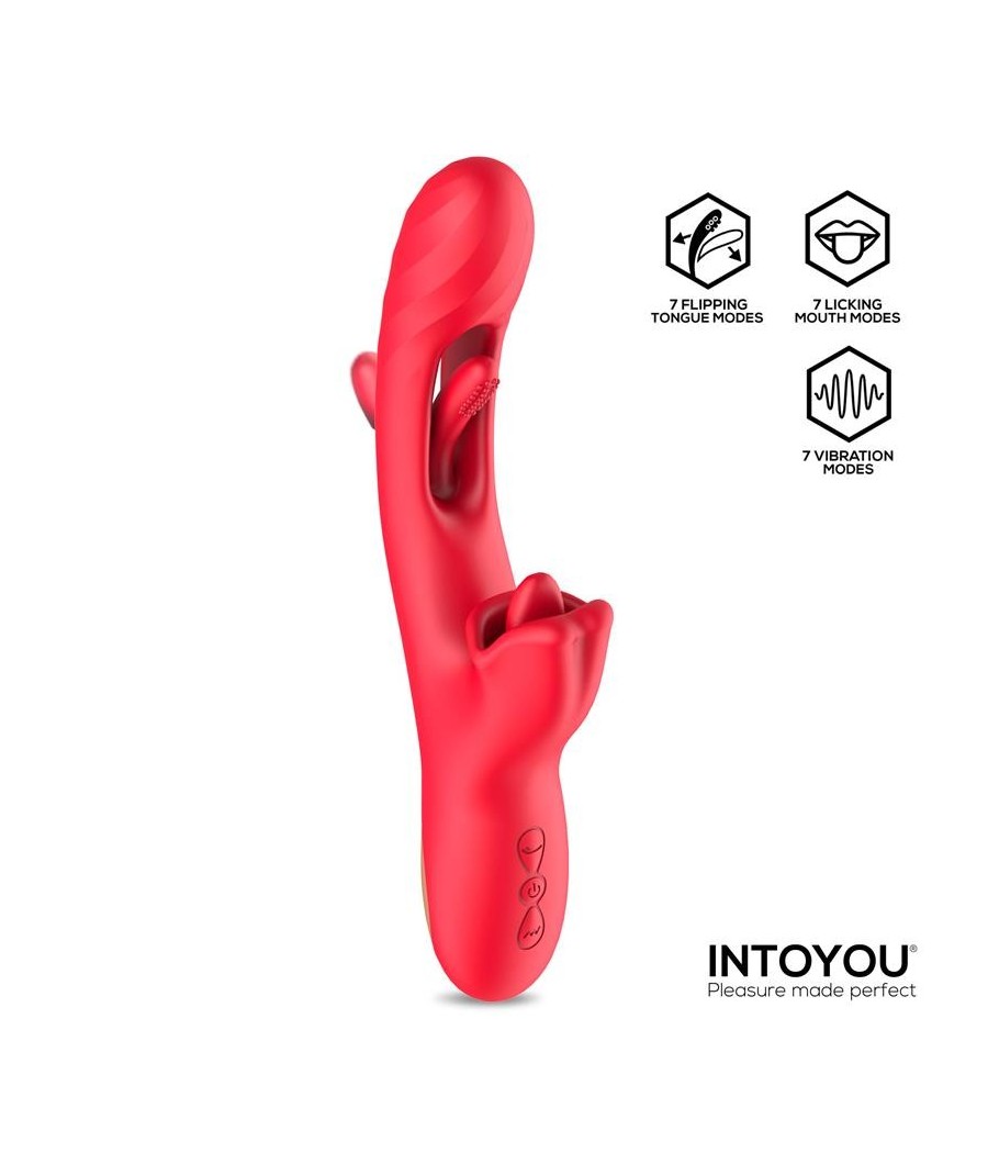 Grant Vibromasseur Double Stimulation Langue Rotative 360°