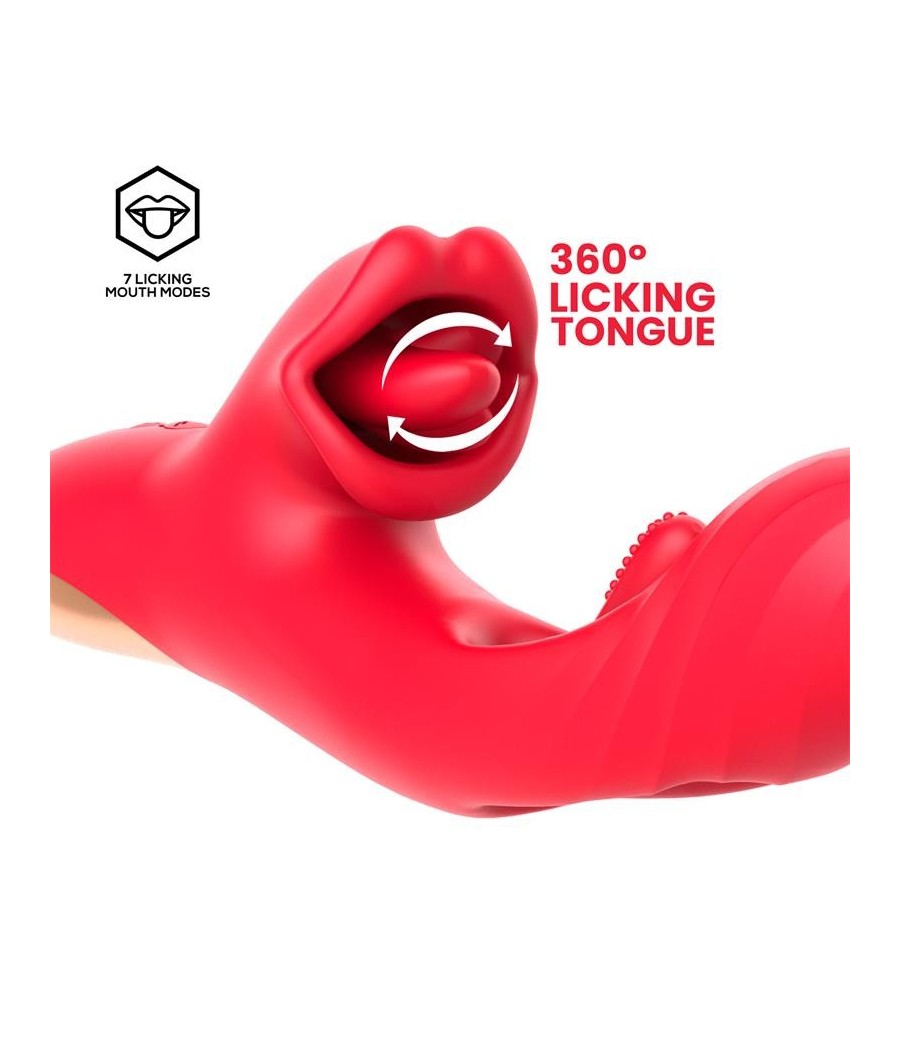 Grant Vibromasseur Double Stimulation Langue Rotative 360°
