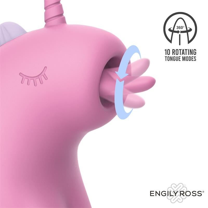 Cupcake Stimulateur avec langue Rotadora 360º