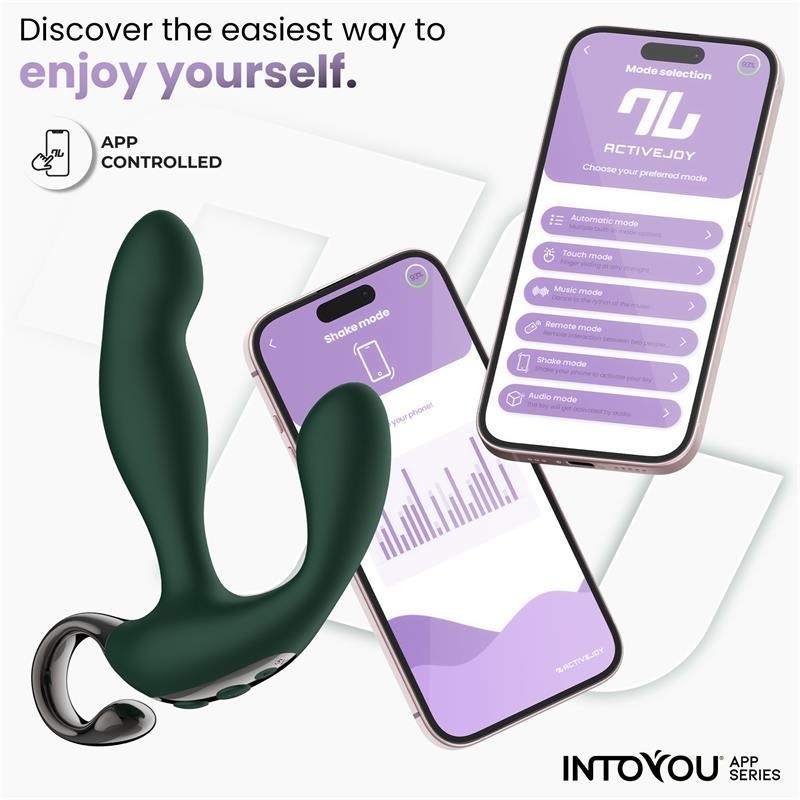Greenet Vibromasseur Prostatique avec doigt Wiggling et App