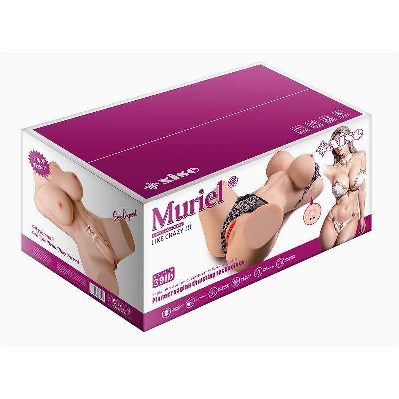 Muriel Masturbateur avec Thrusting Esqueleto interne