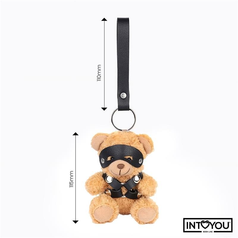 Bearlet porte clés de ourson BDSM avec harnais
