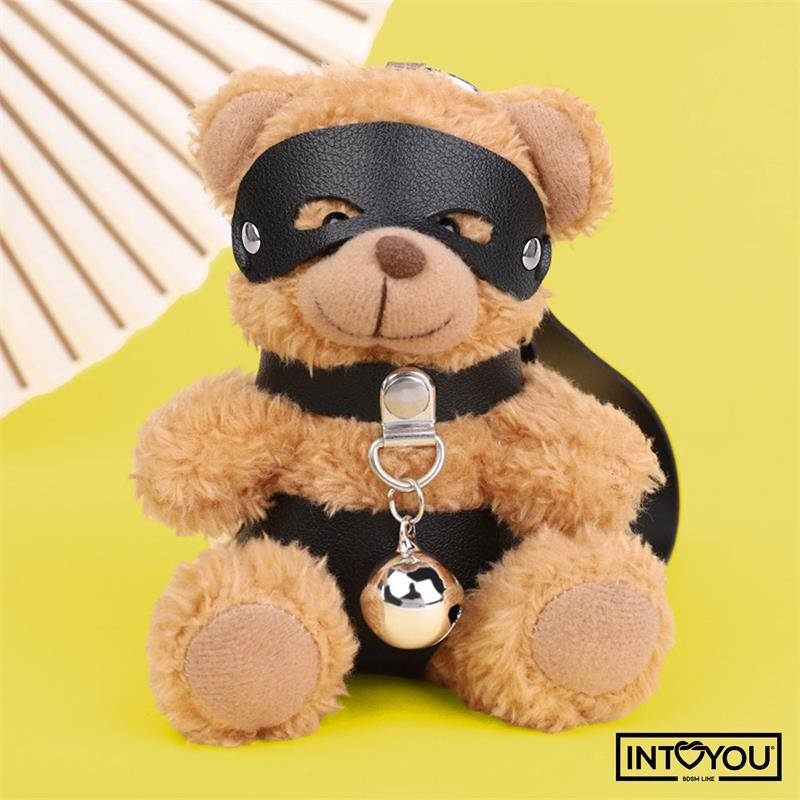 Mimi porte clés de ourson BDSM avec collier et clochette
