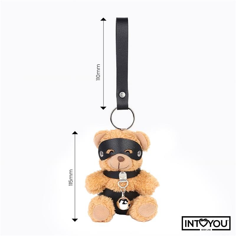 Mimi porte clés de ourson BDSM avec collier et clochette