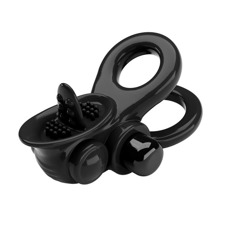 Passionné Anneau Double pour pénis vibrant