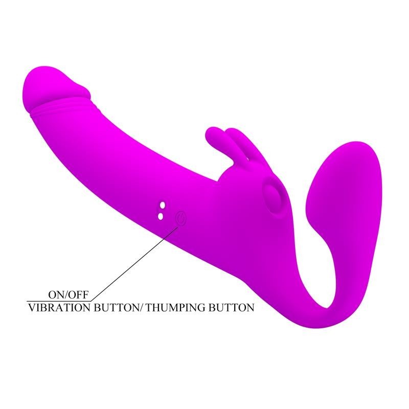 Zanini Vibromasseur sans harnais silicone