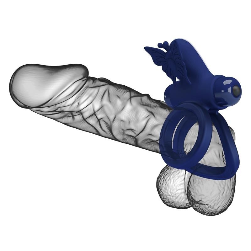 Anneau double à pénis vibrant