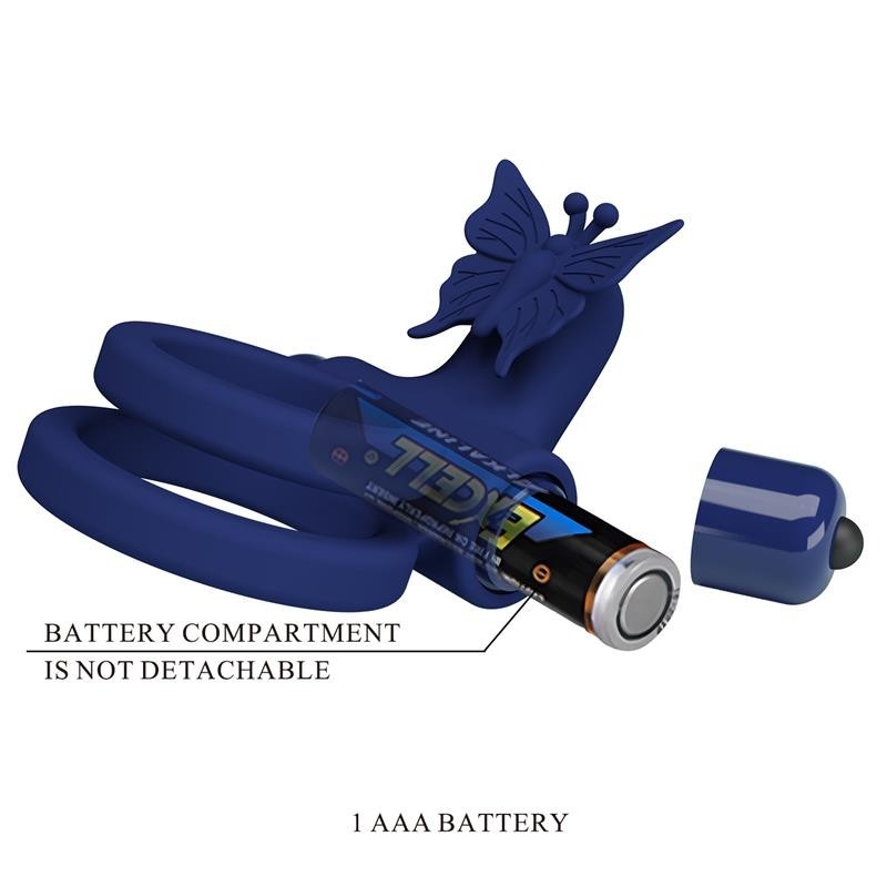 Anneau double à pénis vibrant