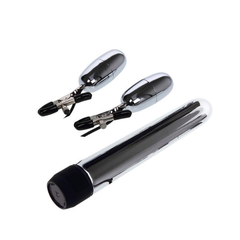 Baile Set balle Vibromasseur et pinces à tétons vibrant Turbo