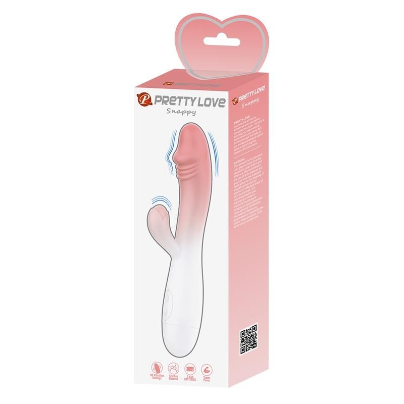 vibromasseur Snappet Blanc et Rose