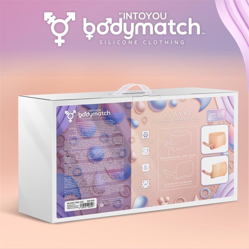 Blayke Boxer avec pénis 18 cm Hyper-réaliste silicone liquide Taille Unique