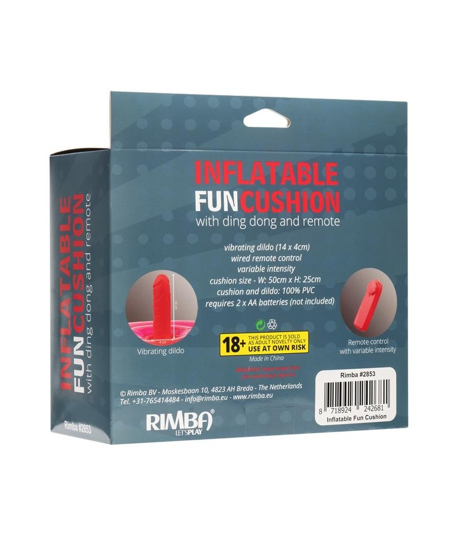 Coussin gonflable avec gode, vibration et contrôle à distance Ding Dong