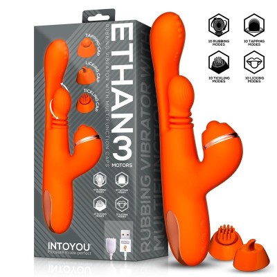 Ethan Vibromasseur massage 360º pour le point G et tetes Intercambiables