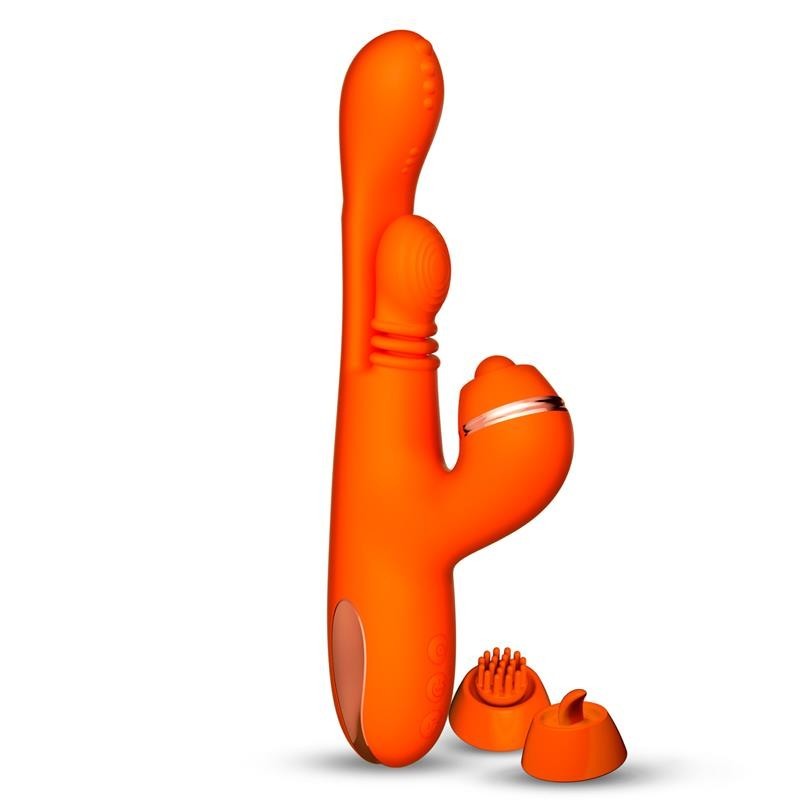 Ethan Vibromasseur massage 360º pour le point G et tetes Intercambiables