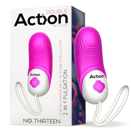 No. Thirteen Stimulateur 2 en 1 vibrants et pulsations