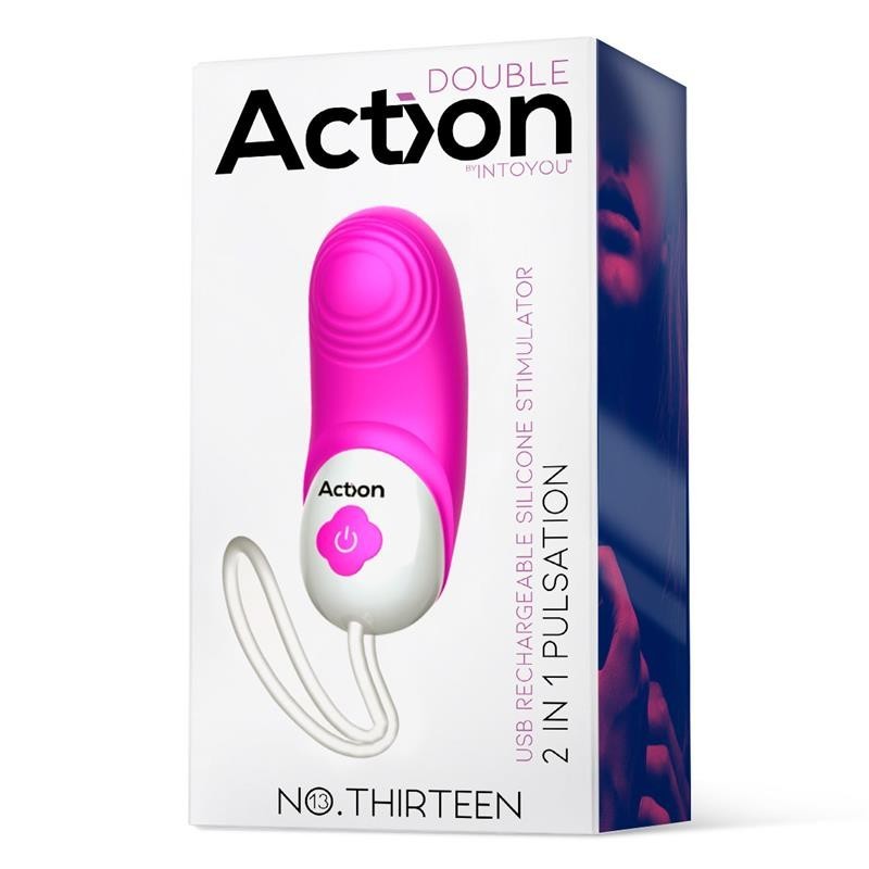 No. Thirteen Stimulateur 2 en 1 vibrants et pulsations