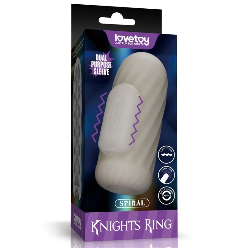 Knights Ring Etui à pénis et stimulateur spirale