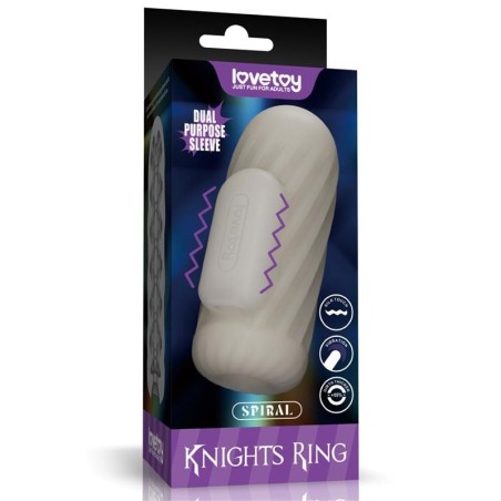 Knights Ring Etui à pénis et stimulateur spirale